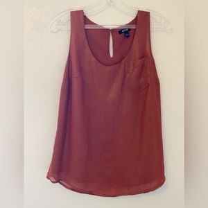 APT 9 Size Small Brown Shimmer Tank